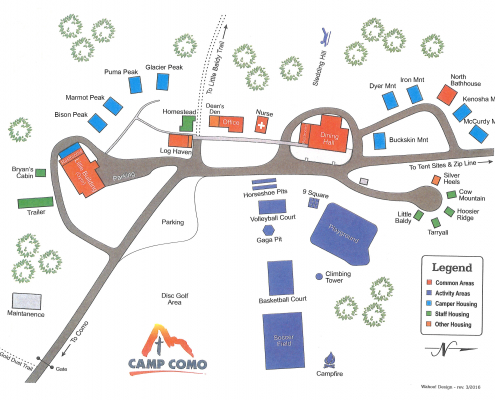 Camp Como Map