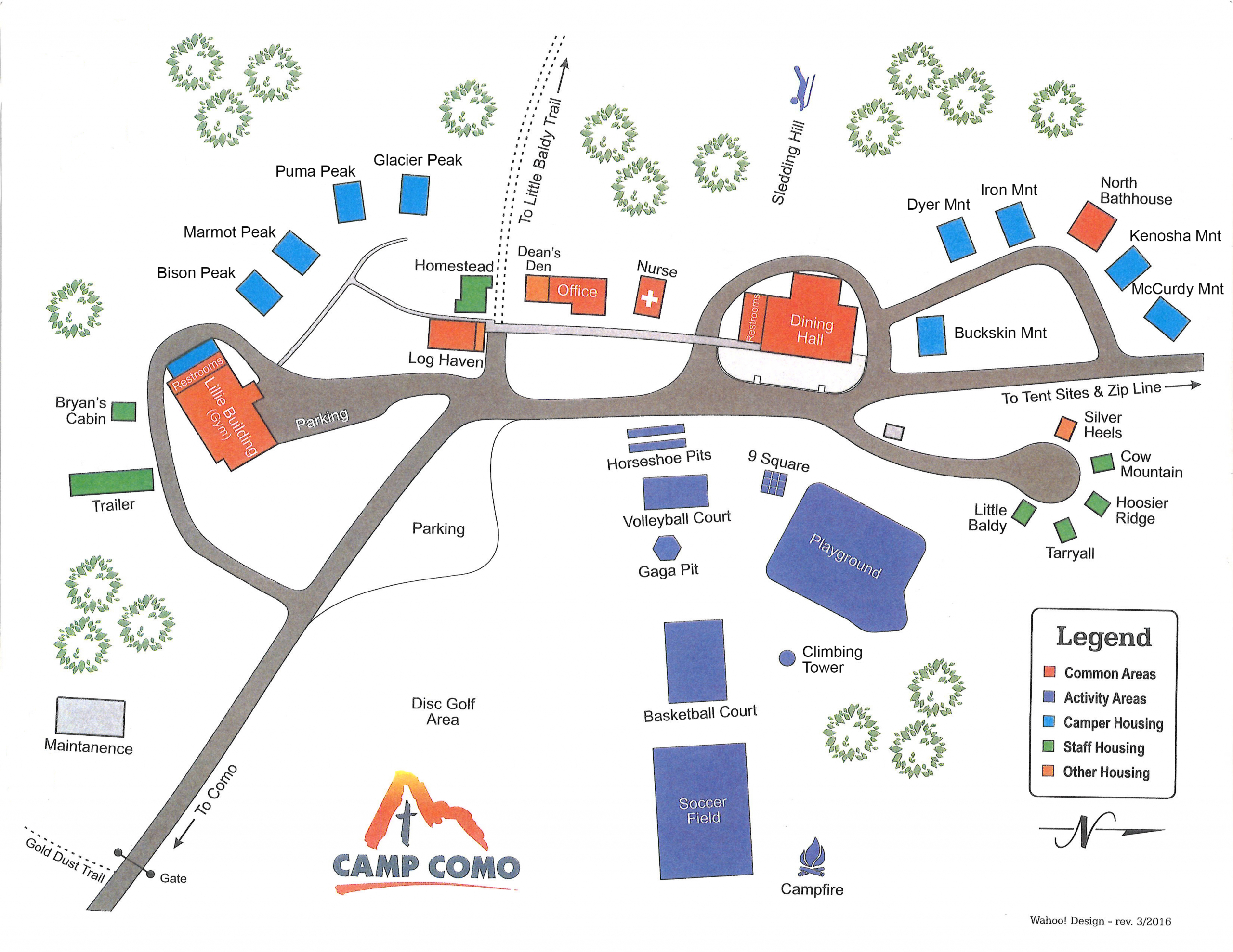 Camp Como Map