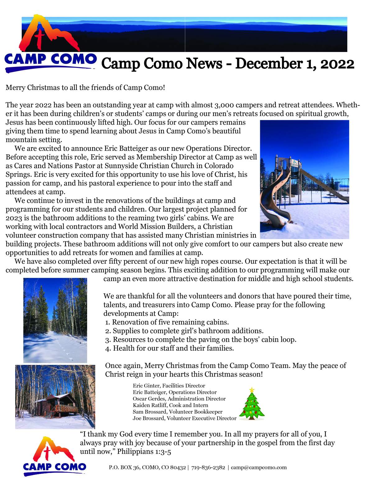 December 2022 Newsletter